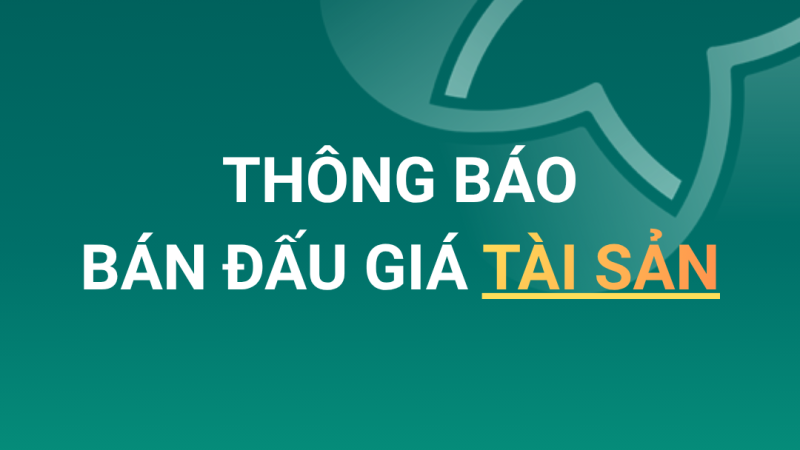 [07-08-2026] THÔNG BÁO BÁN ĐẤU GIÁ TÀI SẢN
